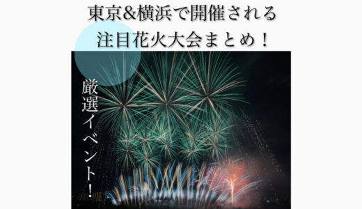 【2023年最新】東京と横浜で開催される有名花火大会まとめ！花火ができる場所・手持ち花火が売っている場所も！