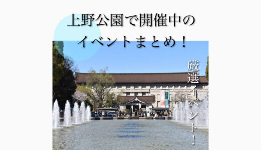 【2023年最新】上野公園で開催されるイベントまとめ！アクセス・駐車場・桜・美術館・カフェ情報も解説！